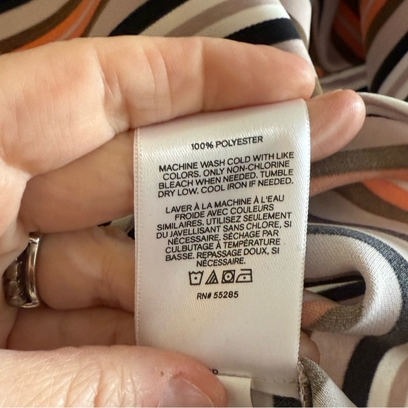 LIKE NEW Express Striped Boxy Blouse - Picture 4 of 6